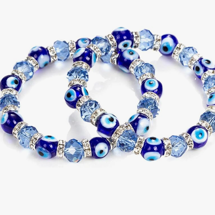 beaded evil eye bracelet