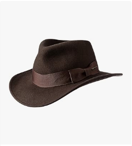 Indiana Jones Men's and Women's Wool Felt Fedora