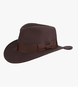 Indiana Jones Men's and Women's Wool Felt Fedora