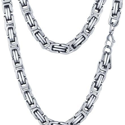 Byzantine silver chain