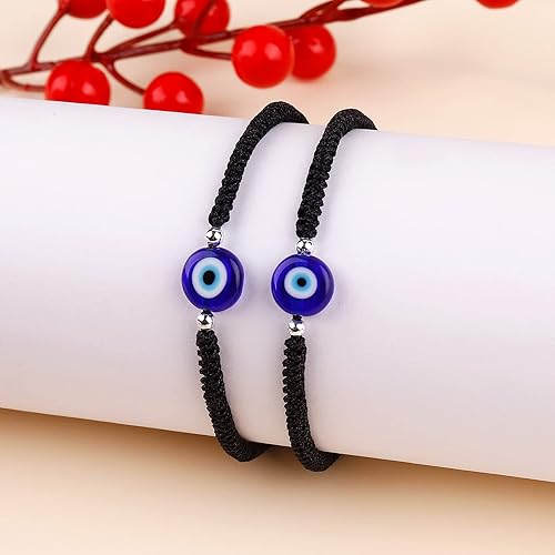 string evil eye bracelets