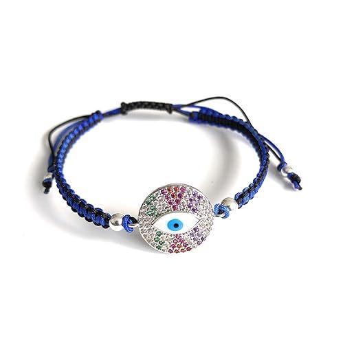 macrame evil eye bracelet