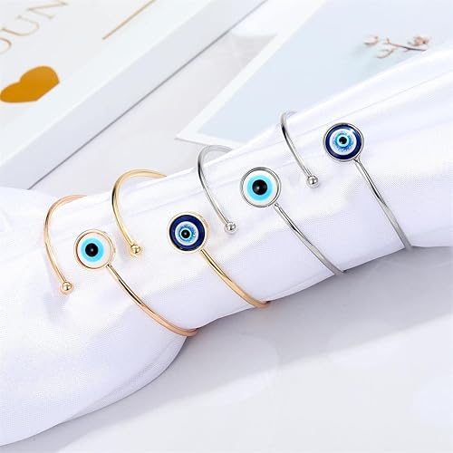 cuff evil eye bracelet