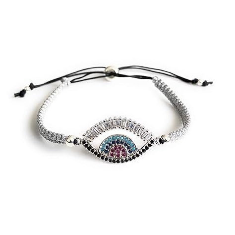 macrame evil eye bracelet