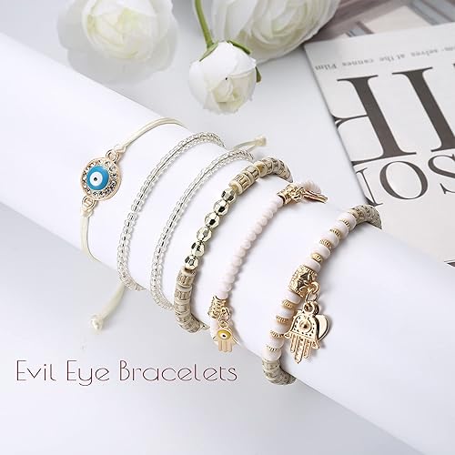 stretched evil eye bracelet