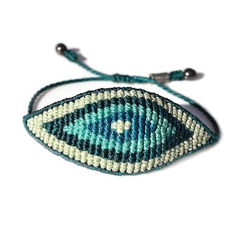 macrame evil eye bracelet