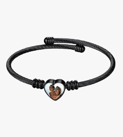 adjustable cord heart bracelets