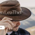 shop brown leather hat