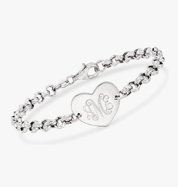 personalized heart bracelets