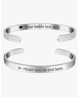 shop personalized heart bracelets