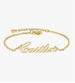 nameplate personalized heart bracelets