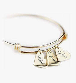 personalized heart bracelets