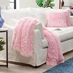 chanasya faux fur throw blanket